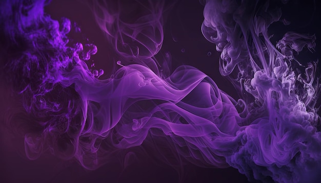 Hermoso fondo abstracto con textura de humo púrpura Generativo ai