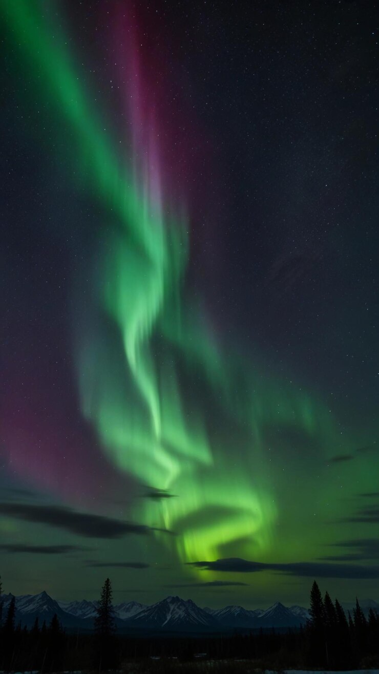 hermoso fondo de aurora es hermoso y pacífico