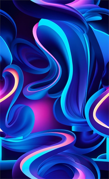 Un hermoso fondo azul abstracto y brillante