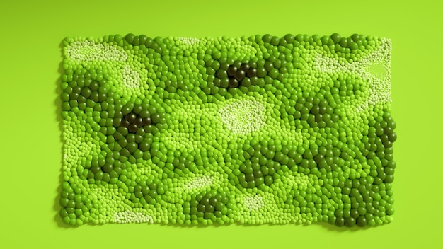 Hermoso fondo con bolas, ciencia, molécula, átomo. Ilustración 3d, renderizado 3d.