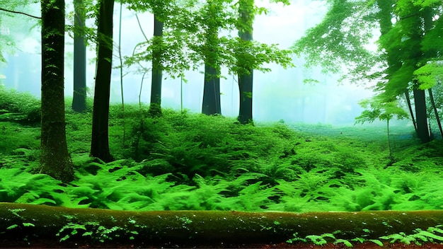 Hermoso fondo de bosque lluvioso