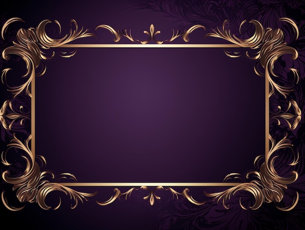 hermoso fondo clásico ornamental dorado y púrpura