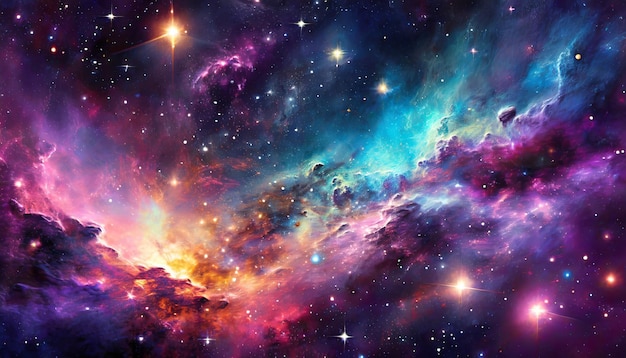 hermoso fondo de color de la nebulosa espacial