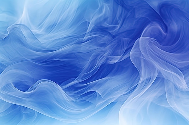 hermoso fondo degradado de ondas de humo abstracto en color azul