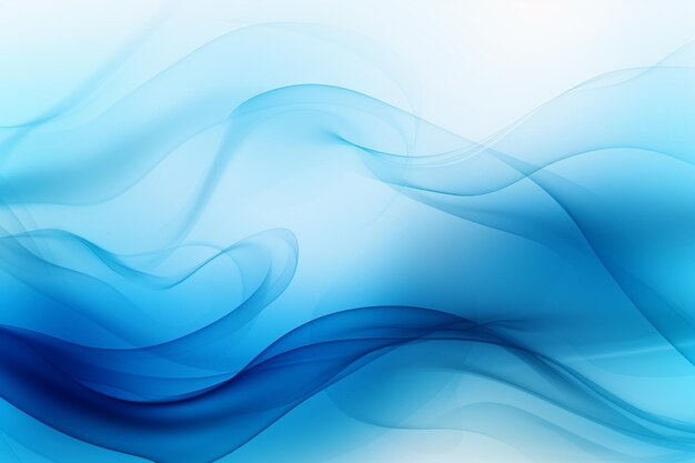 hermoso fondo degradado de ondas de humo abstracto en color azul