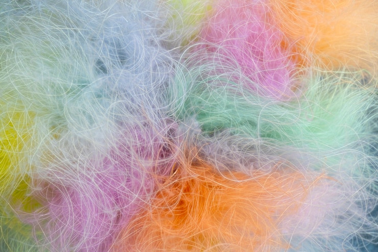 Foto hermoso fondo esponjoso. fondo abstracto de manchas de colores.