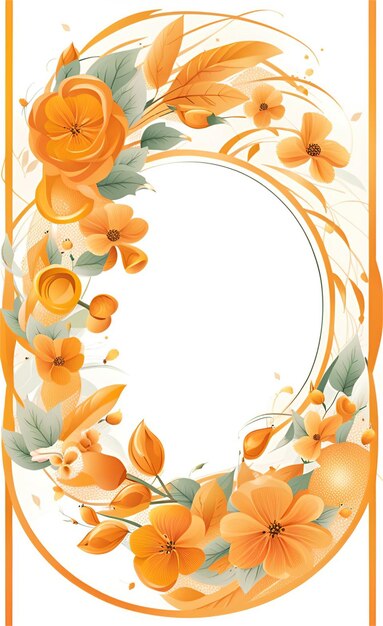 Foto hermoso fondo floral de naranja