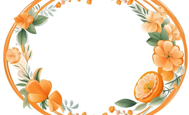 Foto hermoso fondo floral de naranja