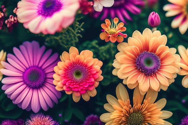 Hermoso fondo floral