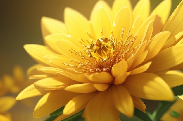 Un hermoso fondo de flores amarillas