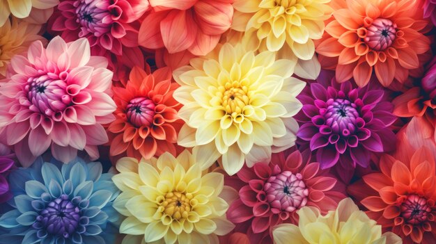 un hermoso fondo con flores coloridas que tiene un aspecto pastel floral