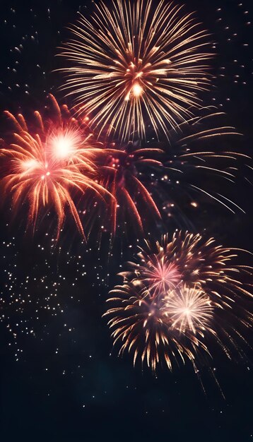 Hermoso fondo de fuegos artificiales