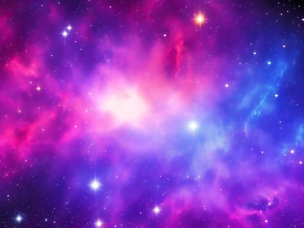 Hermoso fondo de galaxia con nebulosa cosmos polvo de estrellas y estrellas brillantes en el universo