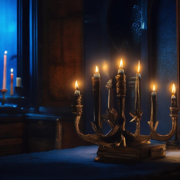 El hermoso fondo de Hanukkah