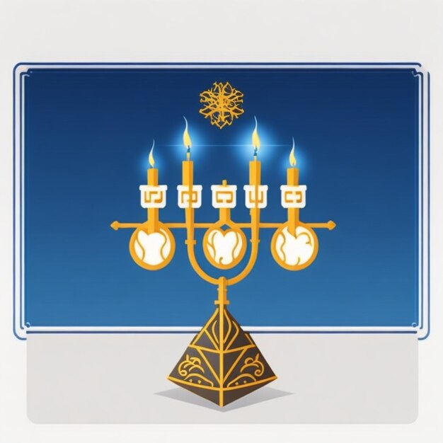 Foto el hermoso fondo de hanukkah