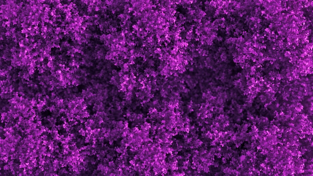 Hermoso fondo morado con hojas. Representación 3d