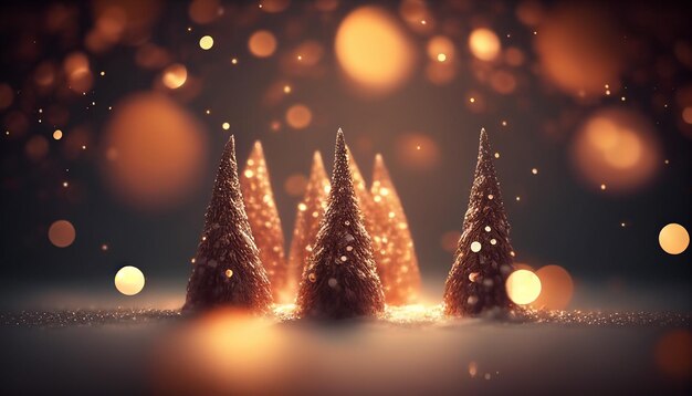 Foto un hermoso fondo de navidad en bokeh