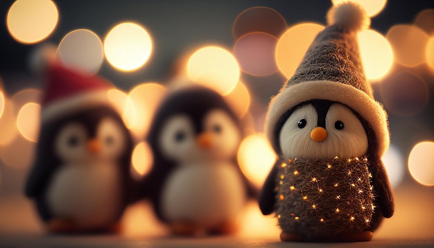 Foto un hermoso fondo de navidad en bokeh