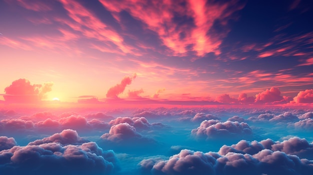 hermoso fondo de nube realista