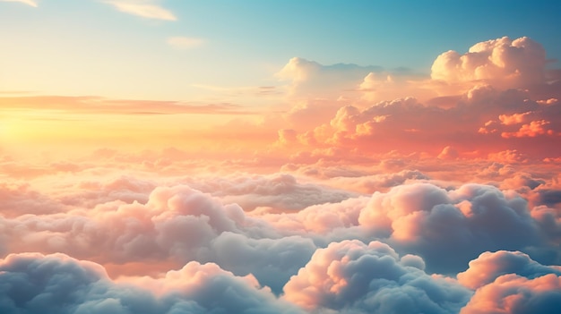 hermoso fondo de nube realista