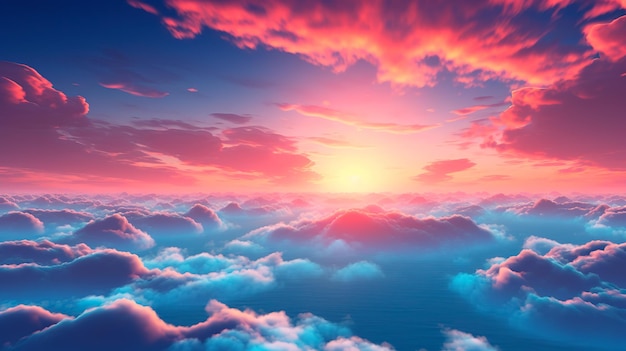 hermoso fondo de nube realista