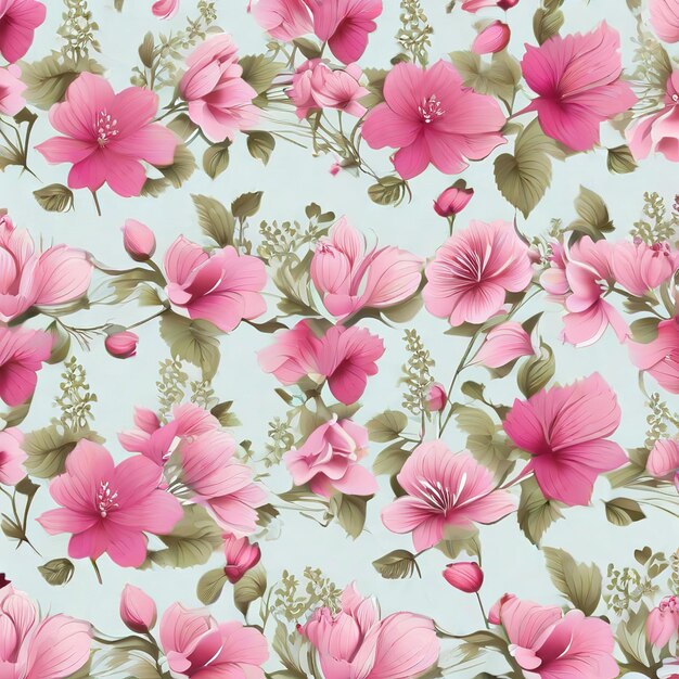 hermoso fondo de patrón sin costuras de flores florales para productos de primera calidad ai generado