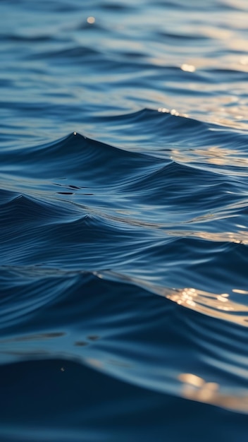 Foto hermoso fondo con pequeñas olas en el mar