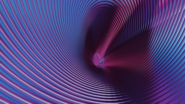 Hermoso fondo de remolino abstractamente colorido con brillantes anillos dinámicos de estallido de estrellas en un video de bucle renderizado en 3D para el diseño