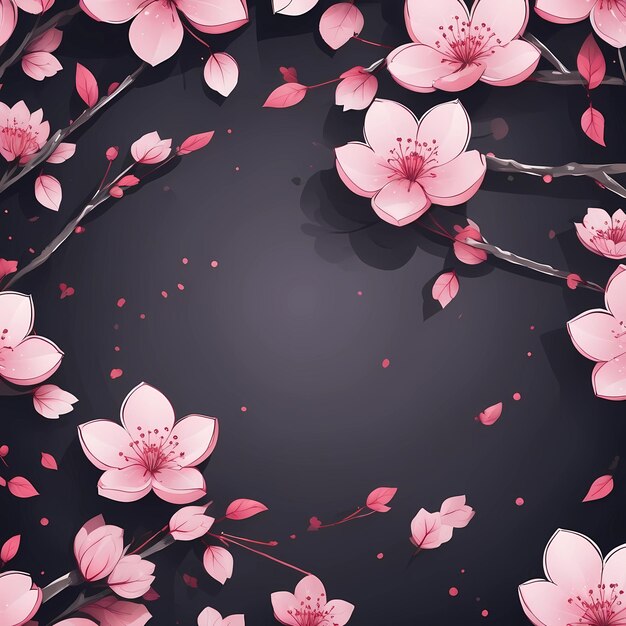 Foto el hermoso fondo de sakura