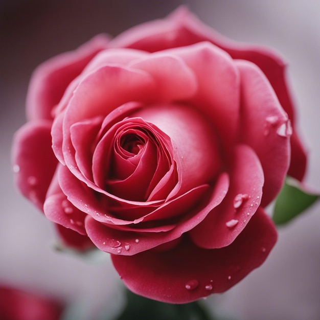 Un hermoso y fresco fondo de rosa roja