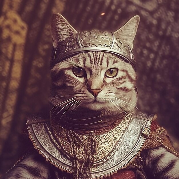 Foto hermoso gato de pie y usar un traje clásico