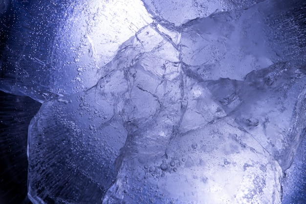 Hermoso hielo azul. fondo para el diseño