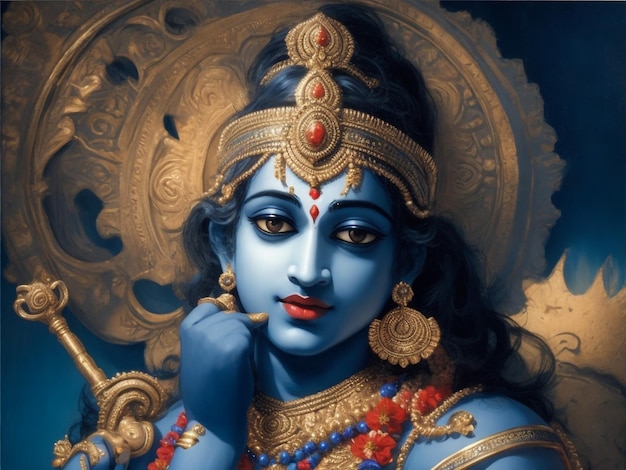 Un hermoso Krishna