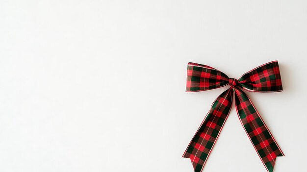 Hermoso lazo de Navidad con colores rojos y verdes