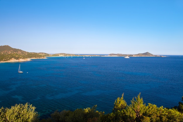 hermoso mar de Villasimius