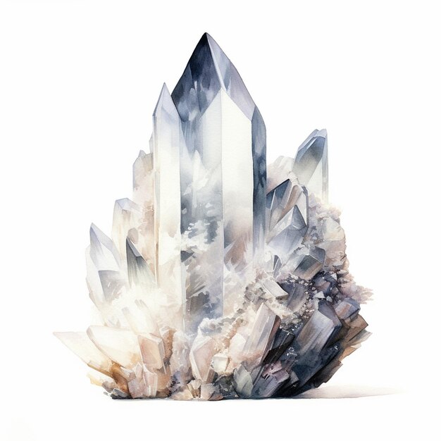 El hermoso mineral brillante de la mina de cristal de diamante