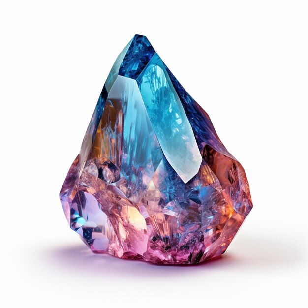 El hermoso mineral brillante de la mina de cristal de diamante