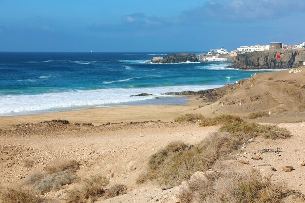 Hermoso paisaje de El Cotillo en Fuerteventura, Islas Canarias