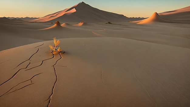 El hermoso paisaje del desierto