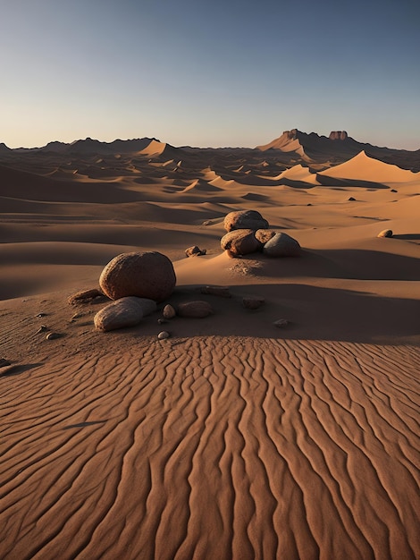 El hermoso paisaje del desierto