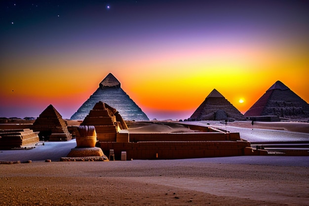 Foto hermoso paisaje de egipto