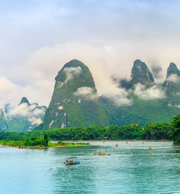 Foto el hermoso paisaje de guilin, guangxi