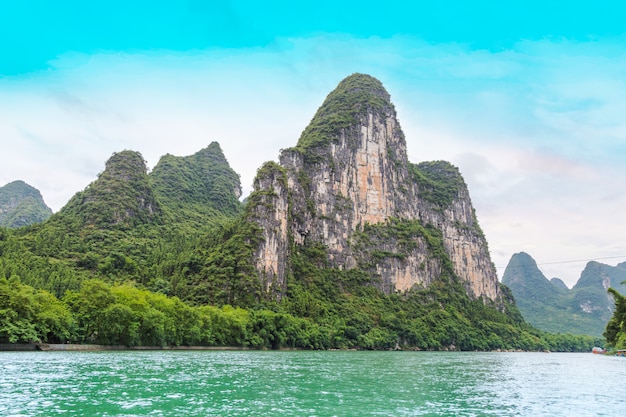 Foto el hermoso paisaje de guilin, guangxi