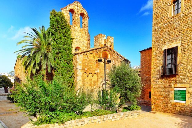 Hermoso paisaje histórico de la vista urbana Barcelona Cataluña España