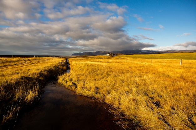 hermoso paisaje de islandia