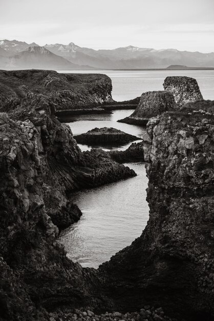 Hermoso paisaje en islandia