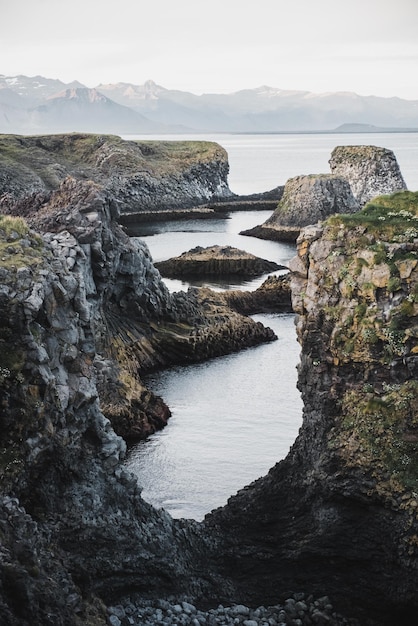 Hermoso paisaje en islandia