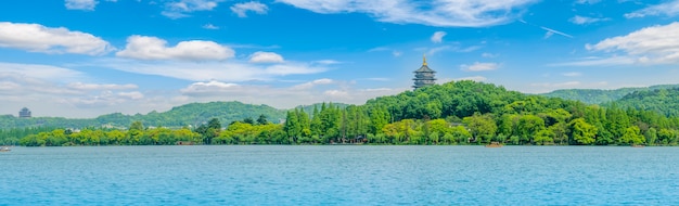 Hermoso paisaje del lago del oeste, Hangzhou