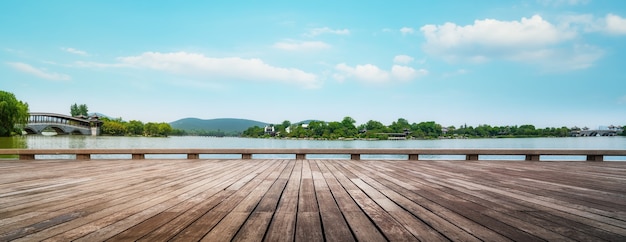 El hermoso paisaje del lago Yulong en Xuzhou