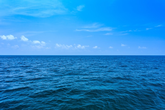 Hermoso paisaje de mar, cielo perfecto y océano